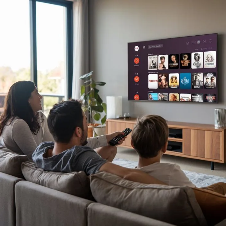 IPTV streaming service guide USA 2026 — family watching live TV